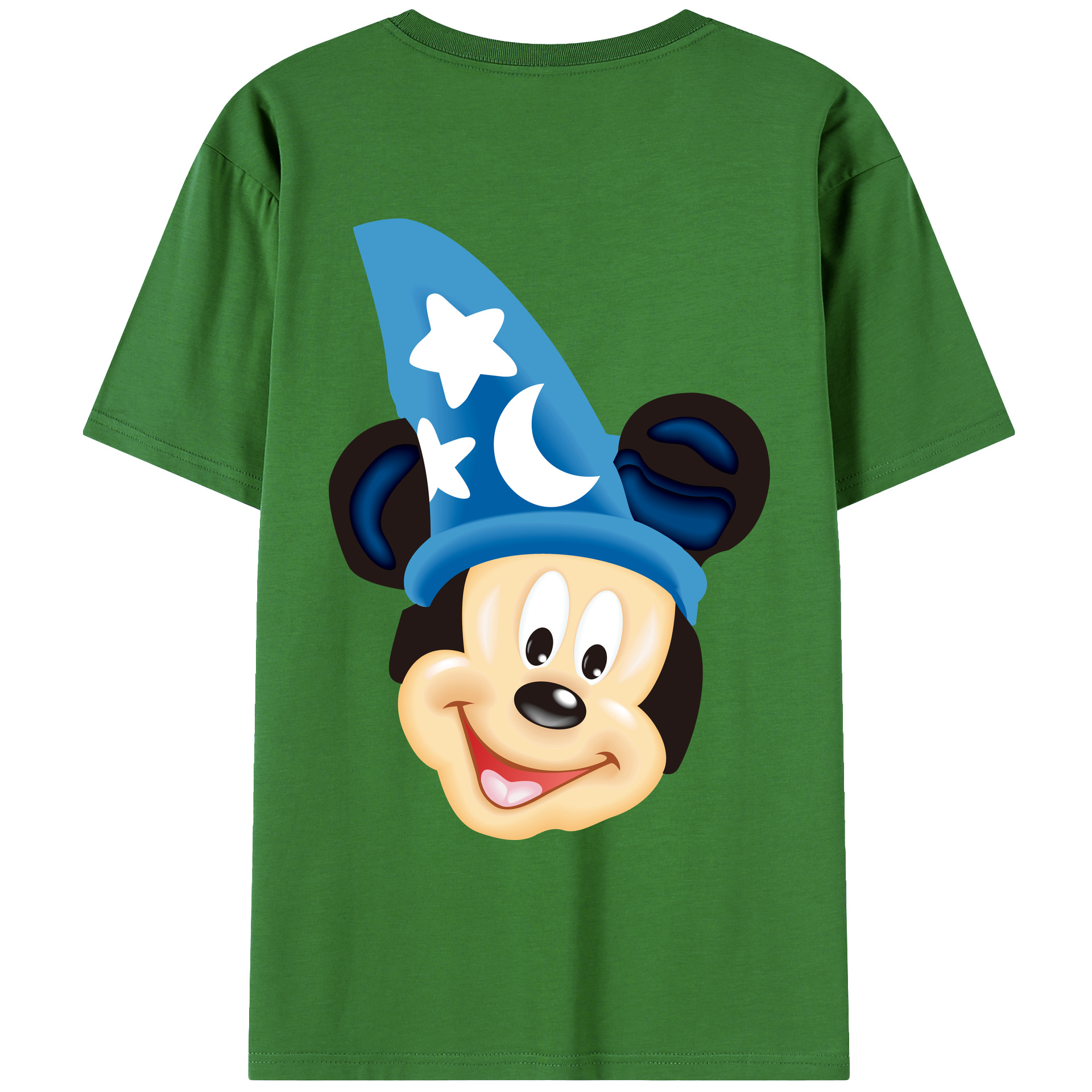 （画像用） ミッキーマウス Mickey Mouse レディース半袖Tシャツ(バックプリント)